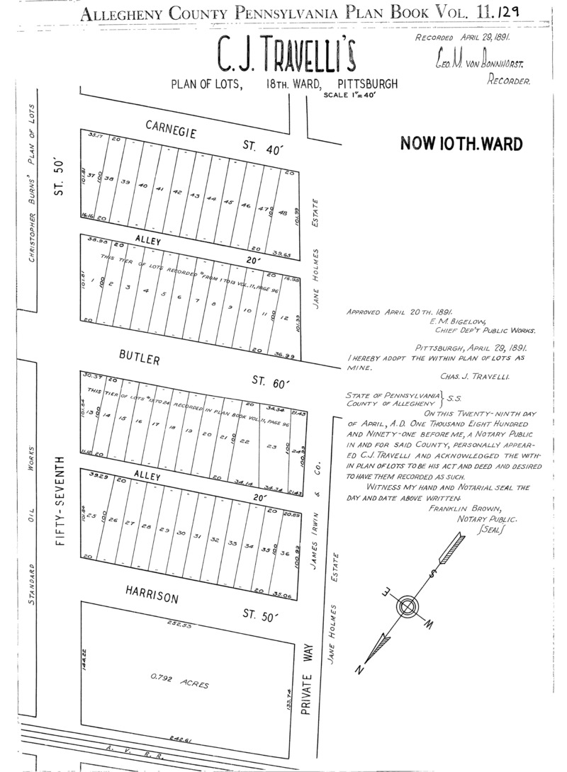 C. J. Travelli plan, 18th ward.tiff